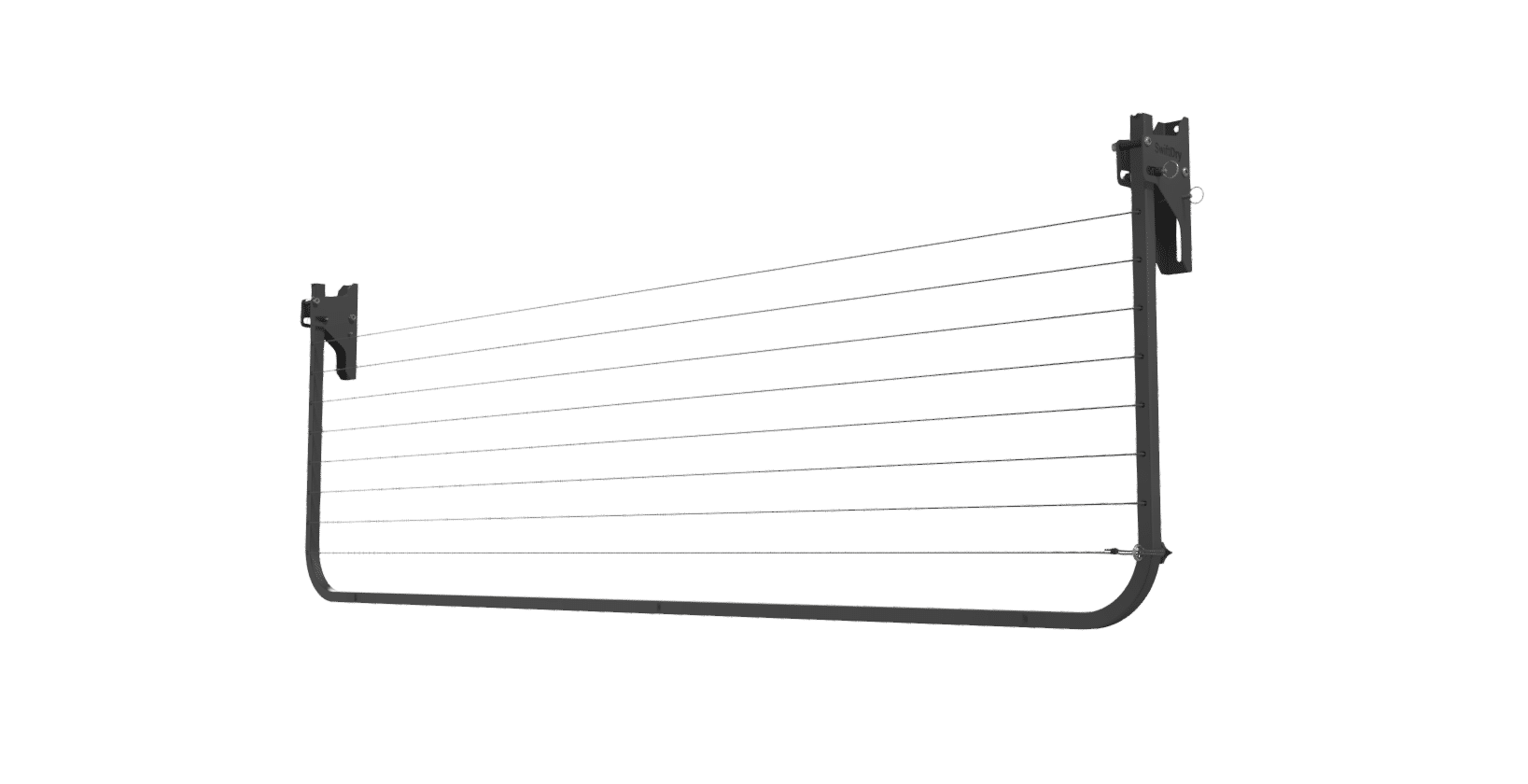 SwiftDry Skyline Folding Frame Clothesline 17m